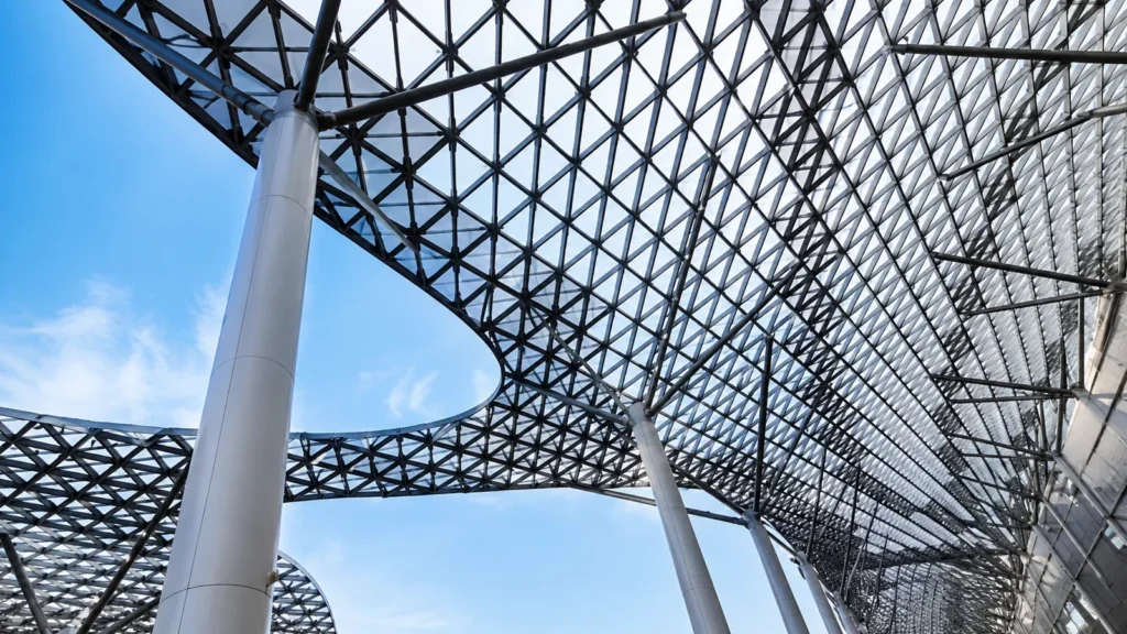 Our Clients 2 Tubular steel space frame structure spanning a public building